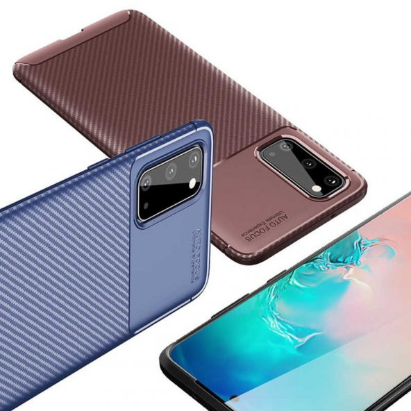 Galaxy S20 Elde Kaymayan Kamera Korumalı Silikon Kılıf - Resim 6