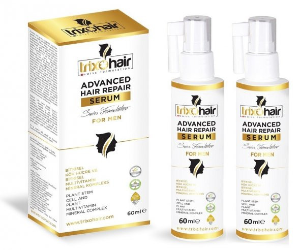 Trixohair Saç Dökülmesine Karşı Saç Bakım Serumu Erkekler İçin - 60 ml x 2 Adet ürün görseli 1