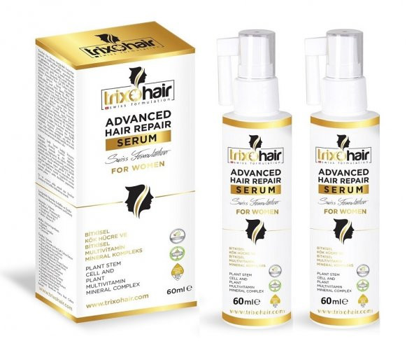 Trixohair Saç Dökülmesine Karşı Saç Bakım Serumu Kadınlar İçin - 60 ml x 2 Adet ürün görseli 1