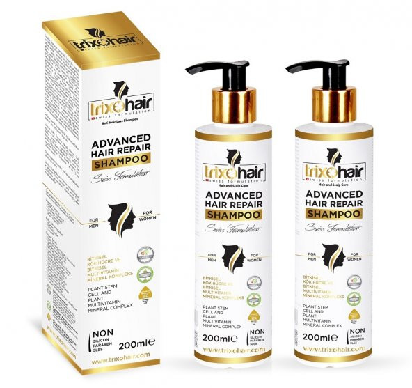 Trixohair Saç Dökülmesine Karşı Saç Bakım Şampuanı Kadınlar İçin - 200 ml x 2 Adet ürün görseli 1