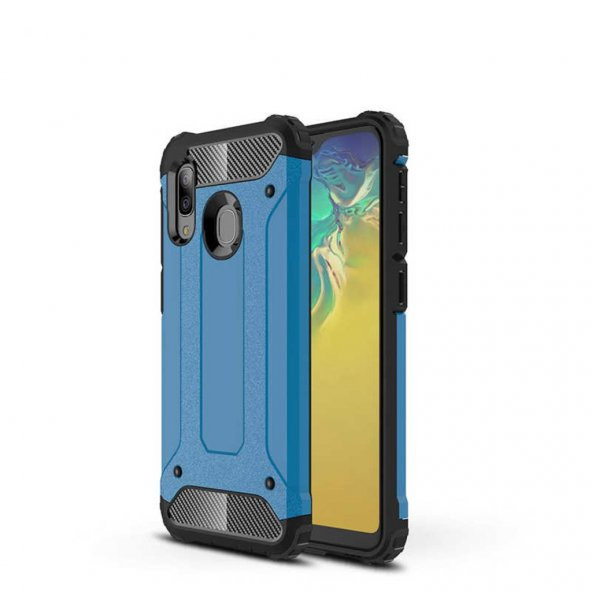 Galaxy A20E Armor Hybrid Ultra Koruma Kamera Korumalı Zırh Kılıf ürün görseli 1