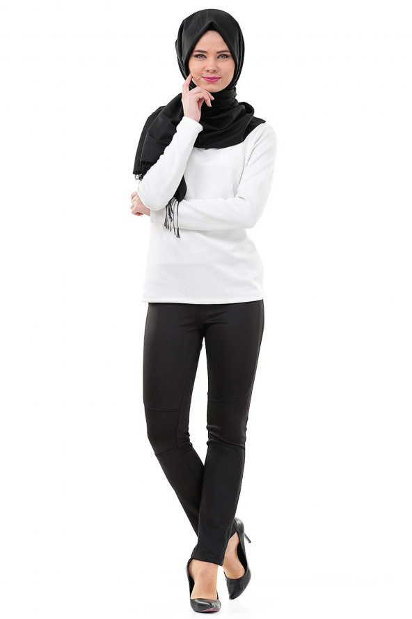 BAYAN SCUBA PANTALON SPOR SORALLİNE1684SİYAH ürün görseli 1