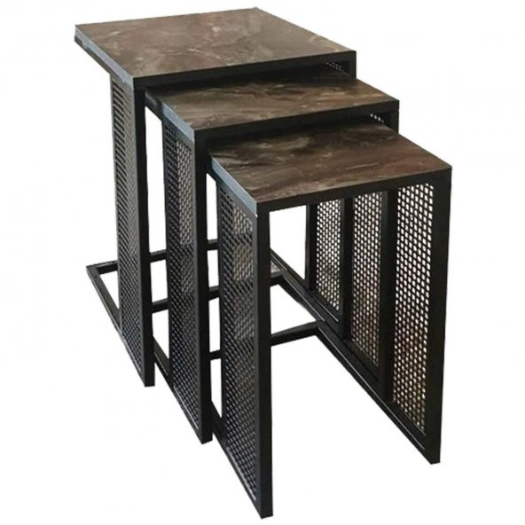 Grandlüx Metal 3 lü C Sehpa - Resim 5