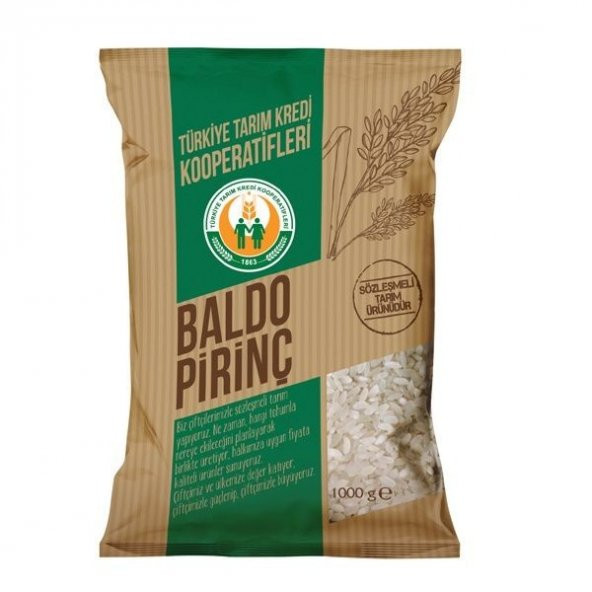 Tarım Kredi Baldo Pirinç 1000 gr ürün görseli 1