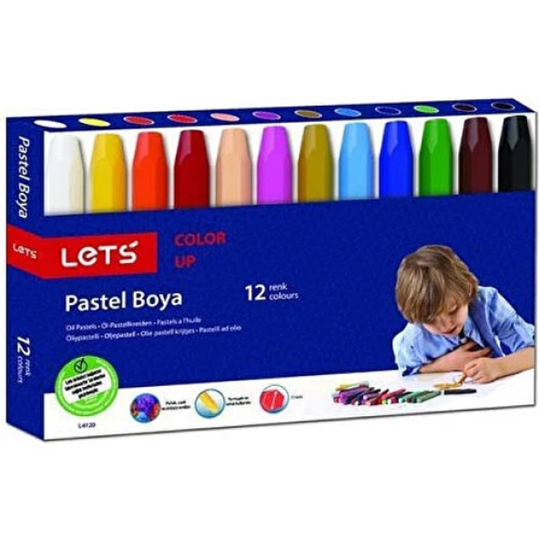 LETS 12 RENK PASTEL BOYA ürün görseli 1