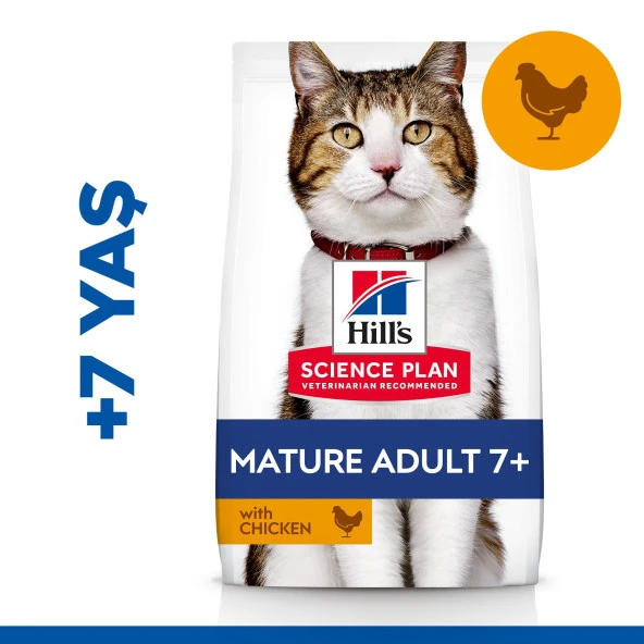 Hills +7 Tavuk Etli Yaşlı Kedi Maması 1.5 Kg ürün görseli 1