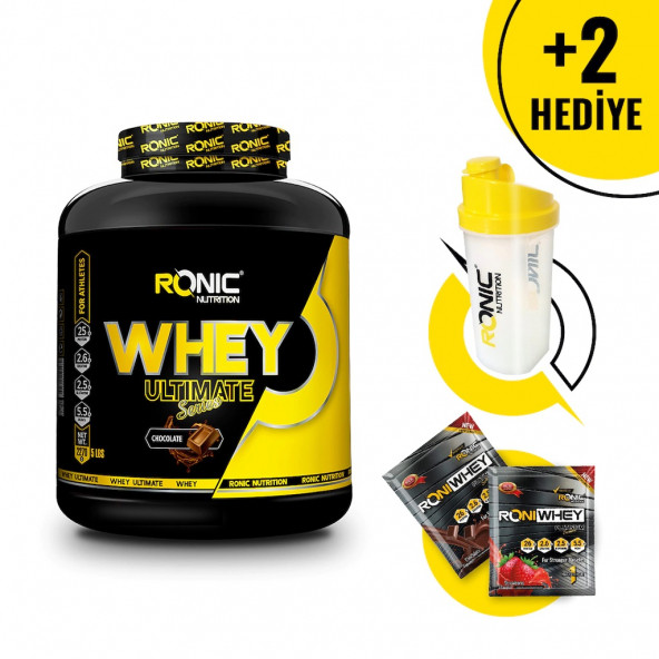 Ronic Nutrition Whey Ultimate Protein Tozu 2270 Gr Çikolata Aromalı + 2 Adet Hediyeli ürün görseli 1