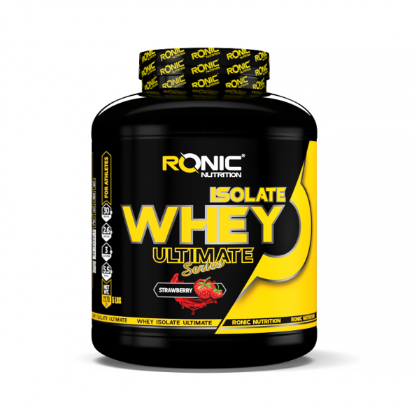 Ronic Nutrition Ultimate Isolate Whey Protein Tozu 2270 gr + Shaker ve 2 Adet Tek Kullanımlık Whey Protein (Çilek Aromalı) ürün görseli 1