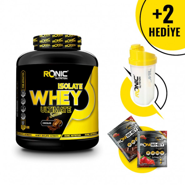 Ronic Whey İzole Protein Tozu Çikolata Aromalı 2270 Gr + 2 Adet Hediyeli ürün görseli 1