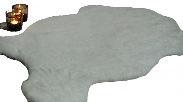 Başaran 70X100CM Yapay Tavşan Tüyü Post Halı, İpeksi dokunuş, Pofuduk ürün görseli 1