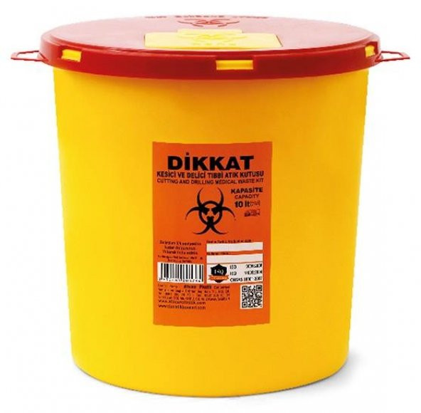 5 Adet Kesici ve Delici Tıbbi Enfekte Atık Kutusu 5 Lt. ürün görseli 1
