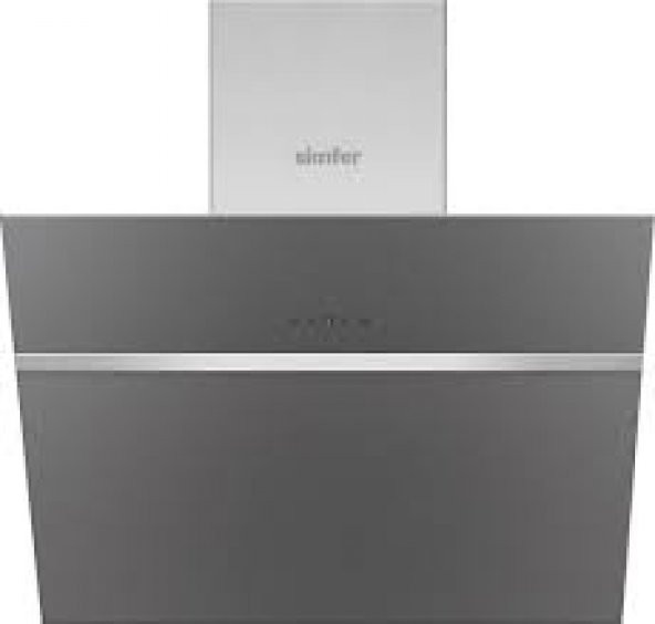 Simfer 8613 Gri Duvar Tipi Davlumbaz - Resim 2