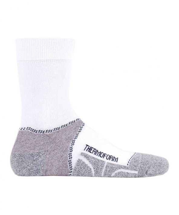 Thermoform Unisex Walking Uzun Çorap Beyaz - Resim 2
