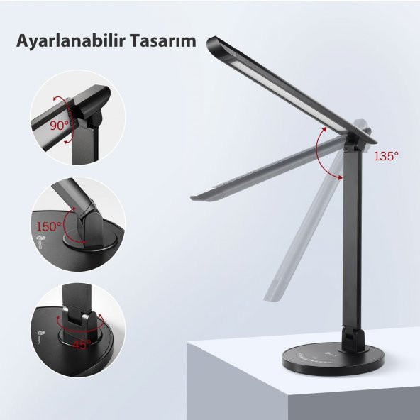 TAOTRONICS Usb Şarj Portlu LED Masa Lambası TT-DL13 - Resim 2