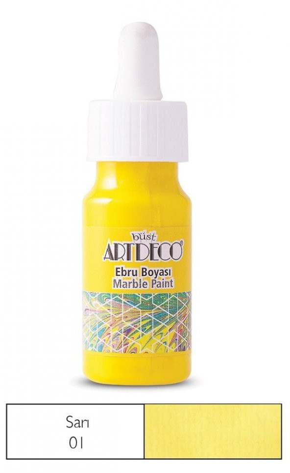 Artdeco 30 Ml Ebru Boyası 16b-01 Sarı ürün görseli 1