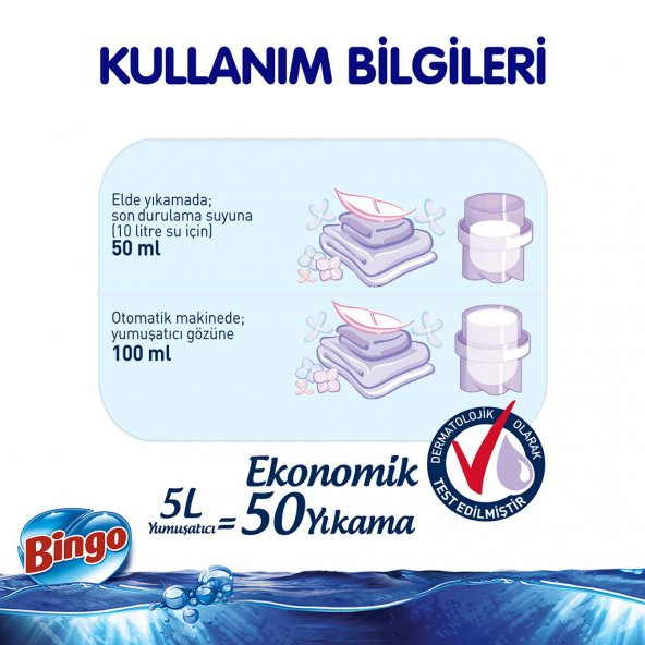 Bingo Soft Standart Yumuşatıcı 5 lt Gülpembe - Resim 3