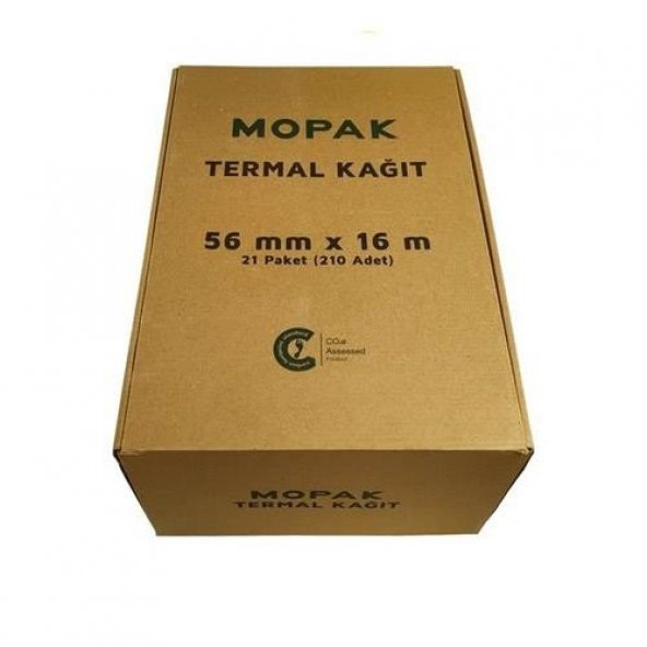 MOPAK TERMAL RULO 56x16  21 PAKET (210 ADET) 1 KOLI ürün görseli 1