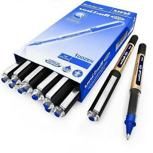 UNIBALL IMZA EYE ROLLER 1.0 MAVI 12LI (UB-150) ürün görseli 1