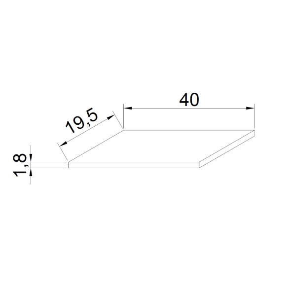 3'LÜ DUVAR RAF SETİ  40-20 CM 18 MM KALINLIK - Resim 4