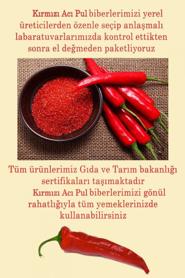 Acı Pul Biber (Yaprak) 250 gr - Resim 2