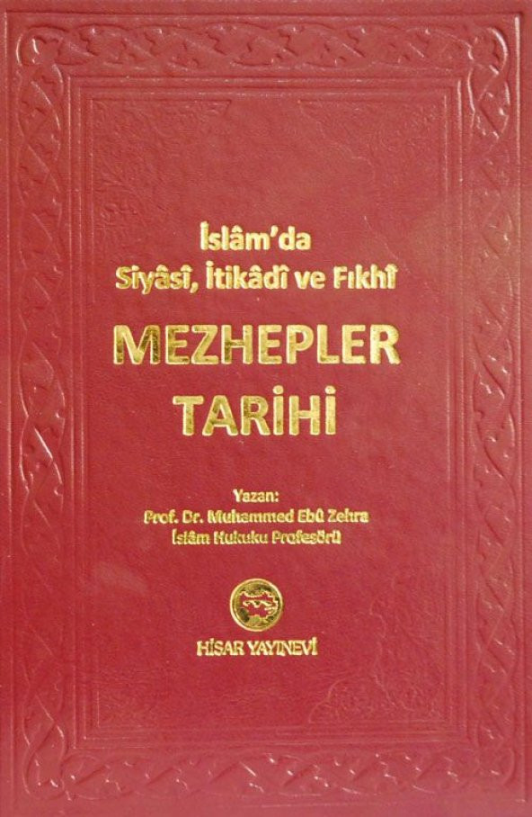 MEZHEPLER TARİHİ Prof. Dr.Muahmmed Ebu Zehra CİLTLİ İthal 783 Syf ürün görseli 1