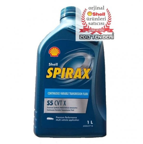 SHELL SPİRAX S5 CVT X 1 L-Mitsubishi CVTF-J1 ve J4-Jeep CVTF +4 ürün görseli 1