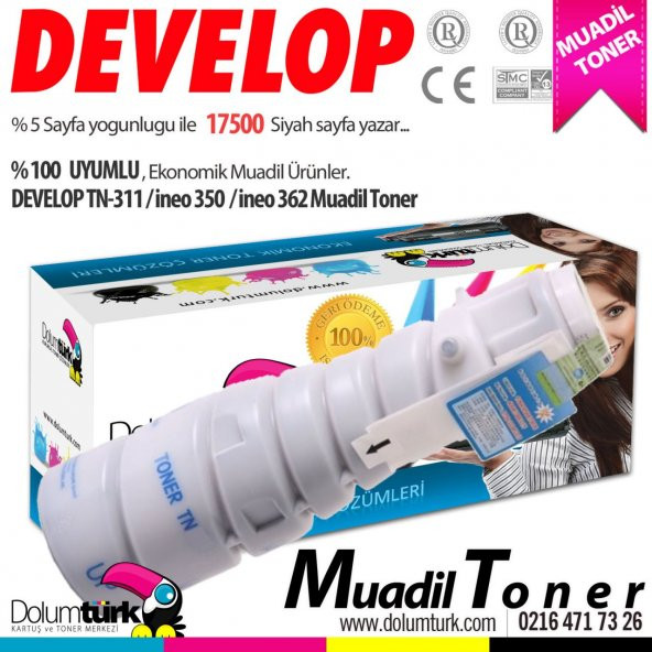 Develop TN-311 / İneo 350 / İneo 362 Muadil Toner - Resim 3