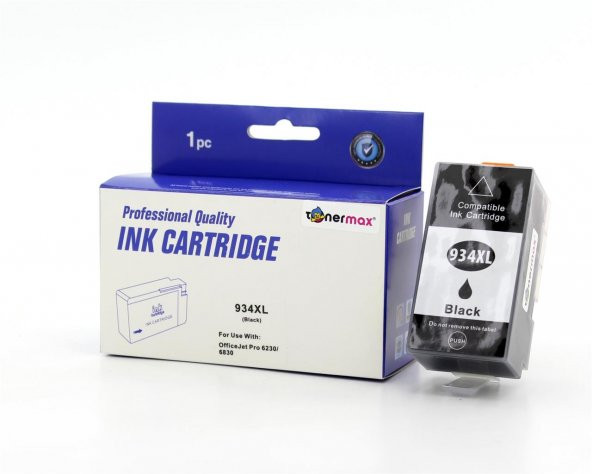 HP 934XL C2P23A /6230 / 6830 Siyah Muadil Kartuş ürün görseli 1