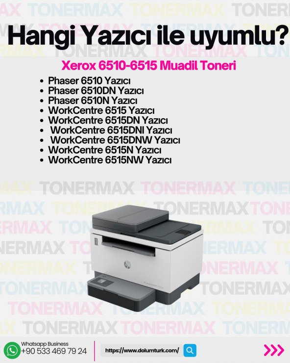 Xerox Phaser 6510 Sarı Muadil Toner / WorkCentre 6515 - Resim 4