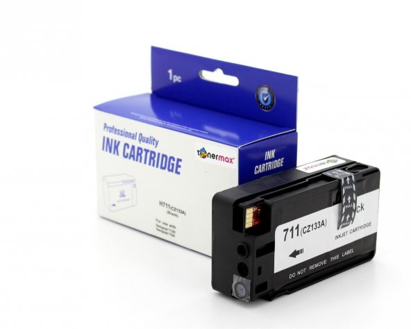 Hp 711XL CZ133A / T520 / T120 Siyah Muadil Kartuş ürün görseli 1
