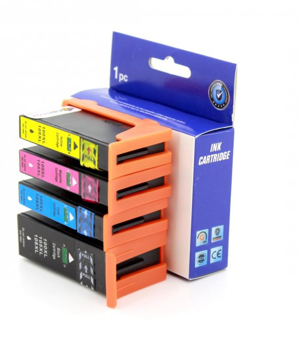 Lexmark 100XL Muadil Kartuş Set - Resim 8