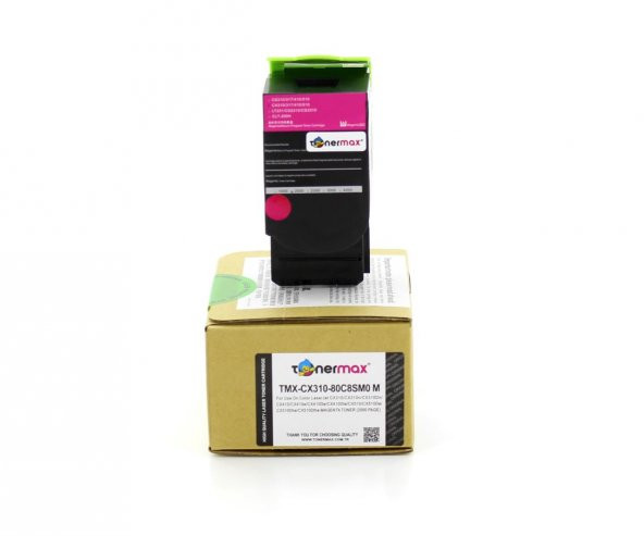 Lexmark 80C8SM0 Kırmızı Muadil Toner / CX310 / CX410 / CX510 ürün görseli 1