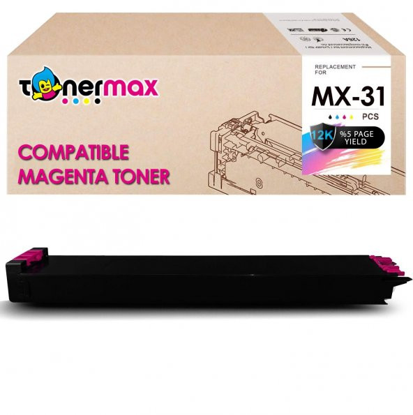 Sharp MX-31GTMA Kırmızı Muadil Toner / MX2301n / MX2600n / MX3100n ürün görseli 1