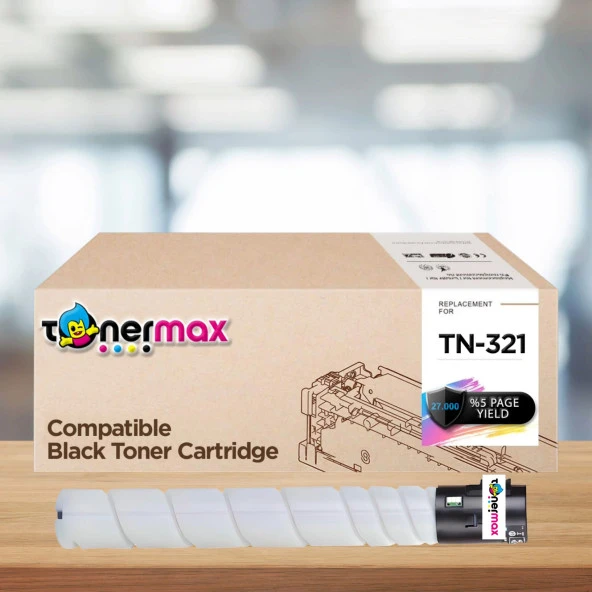 Konica Minolta TN-321 Siyah Muadil Toneri / Bizhub C224 / C284 / C364 A33K130 ürün görseli 1