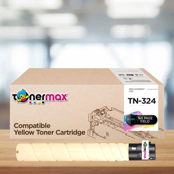 Konica Minolta /TN-324 Sarı Muadil Toner/Bizhub C258/ C308/ C368 A8DA230 ürün görseli 1
