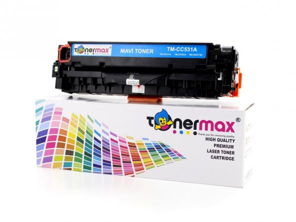 HP 304A / CC531A / CM2320 / CP2025 Mavi Muadil Toner - Ekonomik ürün görseli 1
