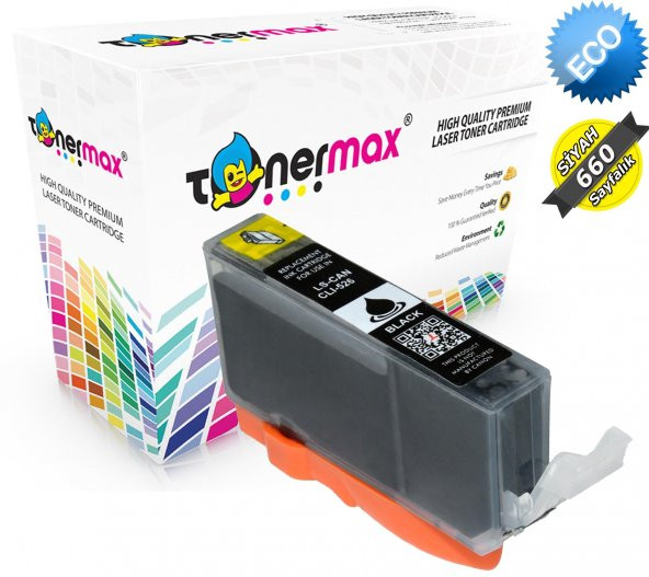 Canon PGI-525 PGBK / CLİ-526 CMYK Muadil Kartuş Set - Resim 2