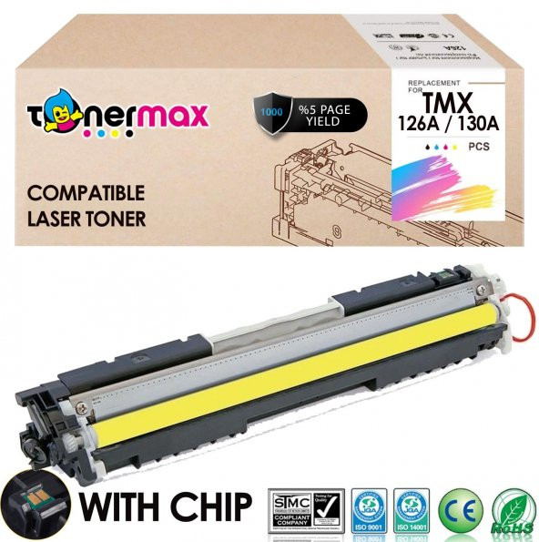 HP 126A / CE312A Sarı Muadil Toner / CP1025 / M175 M270 / M275 ürün görseli 1