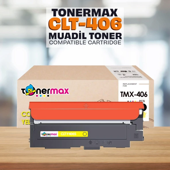 Samsung CLT-Y406S Sarı Muadil Toneri / CLP360 / CLP365 / CLX3300 / CLX3305 / C410 / C460 ürün görseli 1