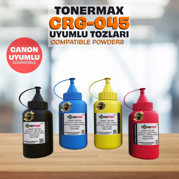 Canon CRG-045 Toner Tozu Set/ LBP-611Cn / LBP-613Cdw / MF-631Cn / MF-633Cdw / MF-635Cx ürün görseli 1
