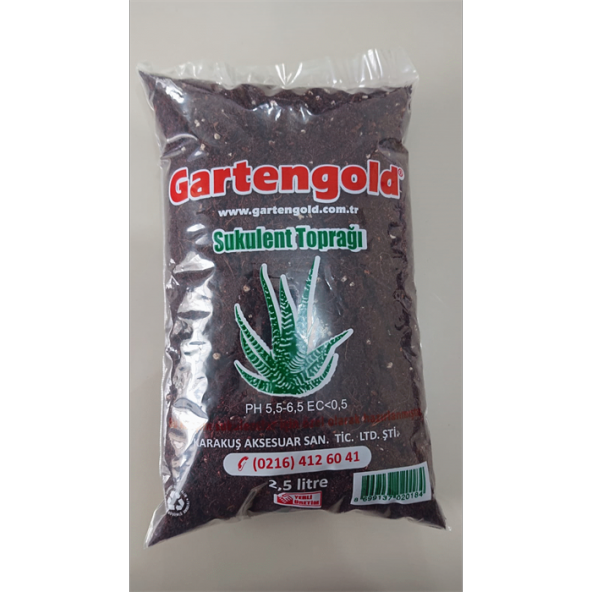 Gartengold  Sukulent Toprağı 2,5 L 1 Adet ürün görseli 1