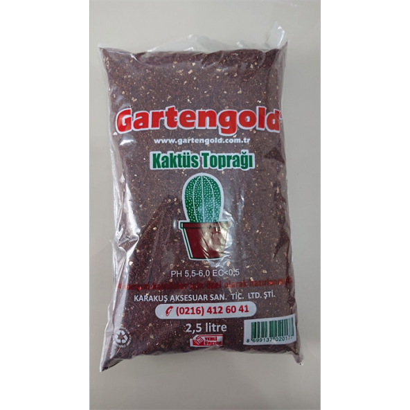 Gartengold  Kaktüs Toprağı 2,5 L 1 Adet ürün görseli 1