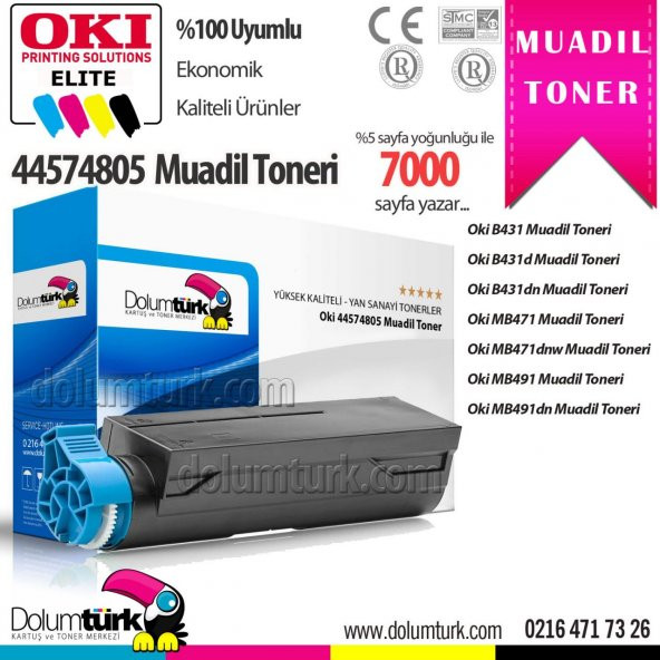 Oki MB461 Muadil Toner ürün görseli 1