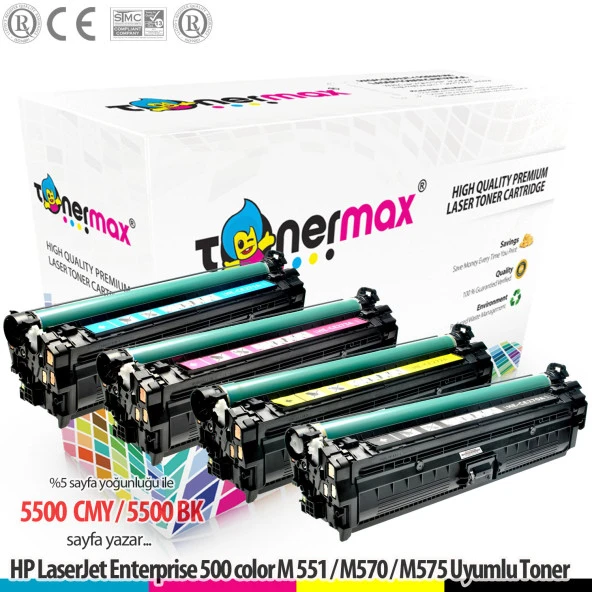 Hp 507A / CE400A / HP LaserJet 500 Color MFP M551dn Muadil Toneri ürün görseli 1