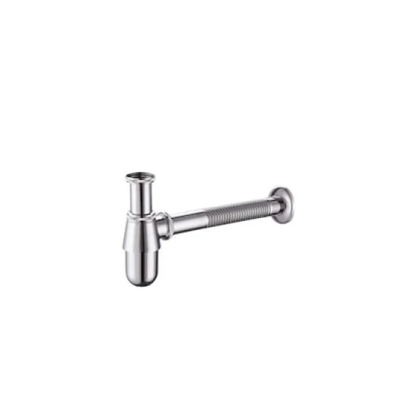 SF165 33 cm Lavabo Sifonu G1 1/4 - Metal Körüklü Gider Borusu ürün görseli 1