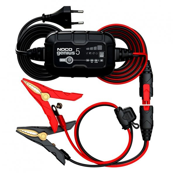 NOCO GENIUS5 6V/12V 120A Akıllı Akü Şarj ve Akü Bakım/Desülfatör ürün görseli 1