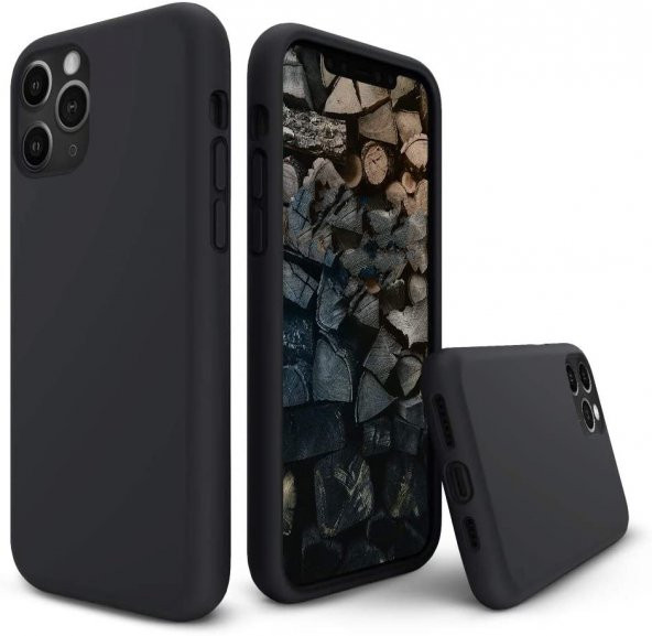 iPhone 11 Pro Nano Silikon Kılıf Siyah - Resim 2