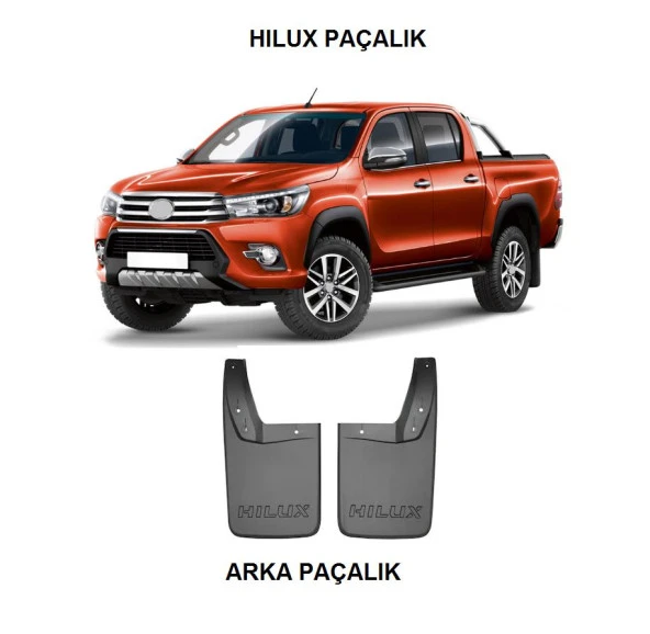 Toyota Hilux 2015-2021 Paçalık Tozluk 2 Parça Arka Paçalık ürün görseli 1