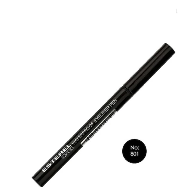 Esterel Waterproff Eyeliner Pen No: 802 Dark Black ürün görseli 1