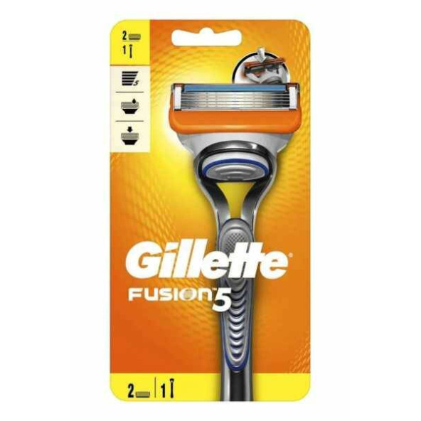 Gillette Fusion 5 Tıraş Makinesi + 2 Yedek Tıraş Bıçağı ürün görseli 1